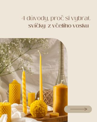 Svíčky z včelího vosku vytvářejí doma klid, teplo a jemnou vůni přírody. 🕯️✨ V příspěvku najdete 4 důvody, proč po nich...